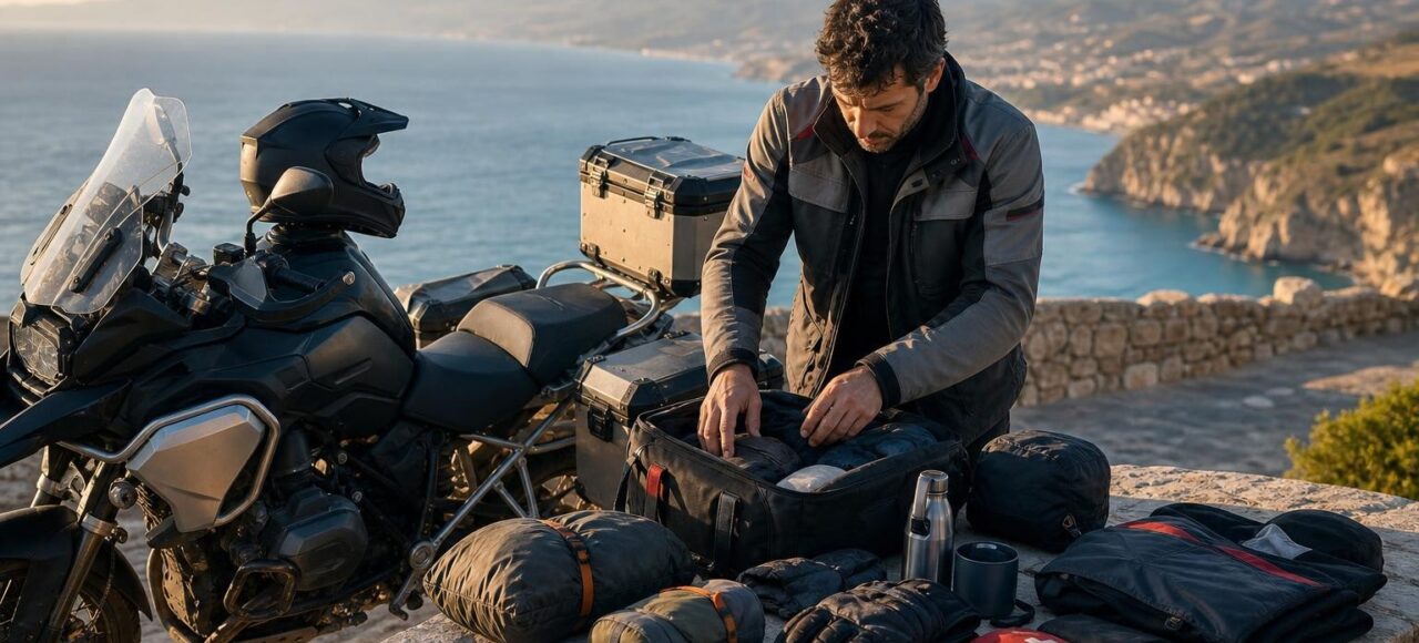 Cosa portare per un viaggio in moto in Sicilia: equipaggiamento e bagaglio essenziale