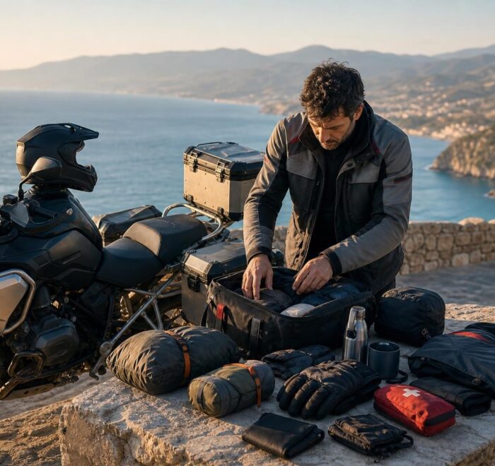 Cosa portare per un viaggio in moto in Sicilia: equipaggiamento e bagaglio essenziale